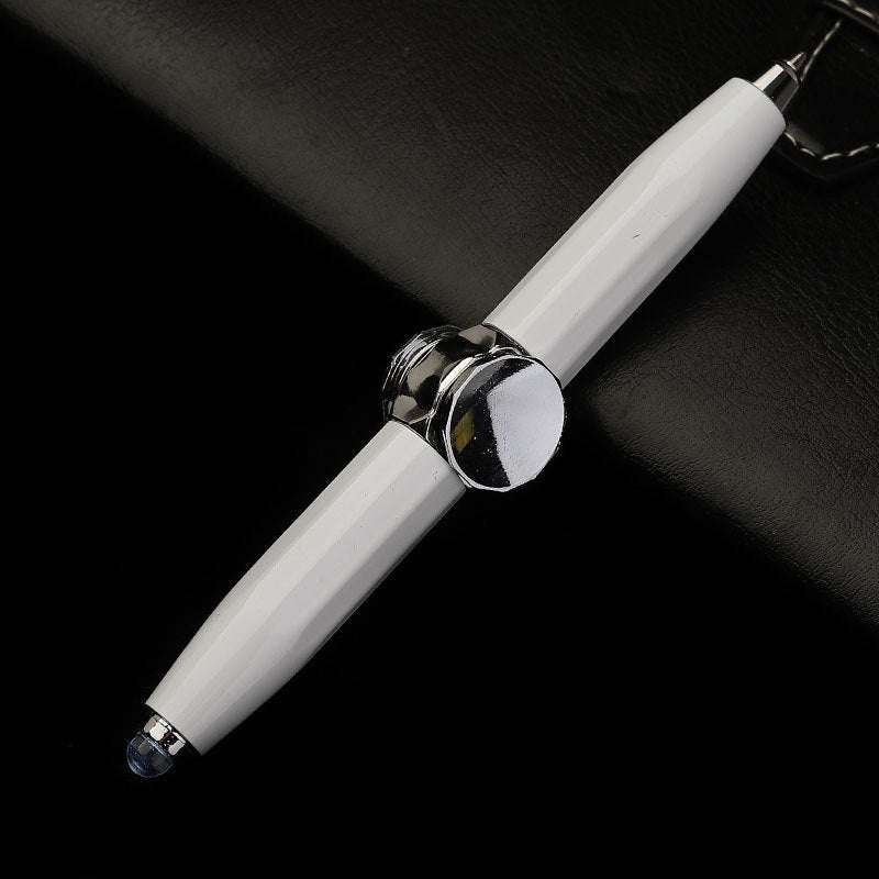 Creative Multi-Function LED Pen Spinning Decompression Gyro Metal Ballpoint Pen Fashion Office School Supplies Writing Pens Pi-Mart