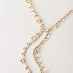 MAC088 Personalized Long Tassel Irregular Diamond Necklace - SJB-DIAMOND ELITES