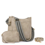 Fashion crossbody shoulder bag, versatile women's crossbody bag with two shoulder straps, small women crossbody bag, Small Crossbody Purse for Women Triple Zip, - SJB-DIAMOND ELITES