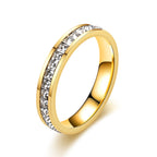 Small Square Diamond Full Diamond Starry Ring Pi-Mart