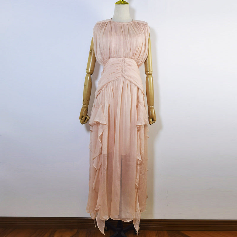 French Sexy Elegant Chiffon Dress New Lootquake LLC