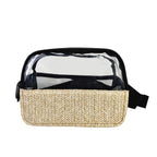 Transparent PVC Straw Waist Bag – Portable, Waterproof Beach Waist Bag & Fanny Pack for Women – Crossbody Chest Purse with Stylish Design - SJB-DIAMOND ELITES