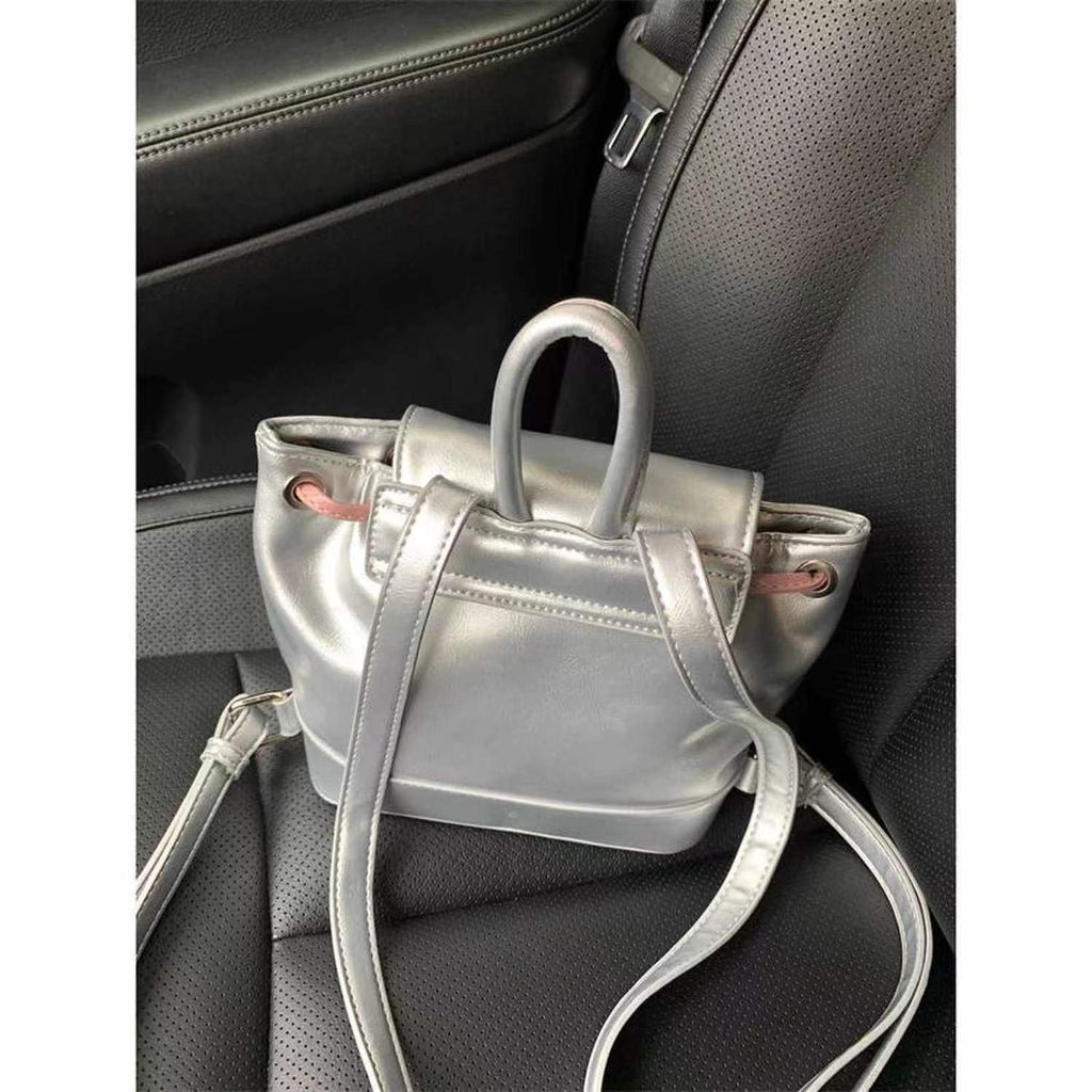 Backpack Purse for Girls Teens, Female New Out Silver Backpack, Casual Backpack Purse - SJB-DIAMOND ELITES