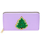 Women's alphabet embroidered wallet, long coin purse, nylon zipper ticket holder, multi-function card bag - SJB-DIAMOND ELITES