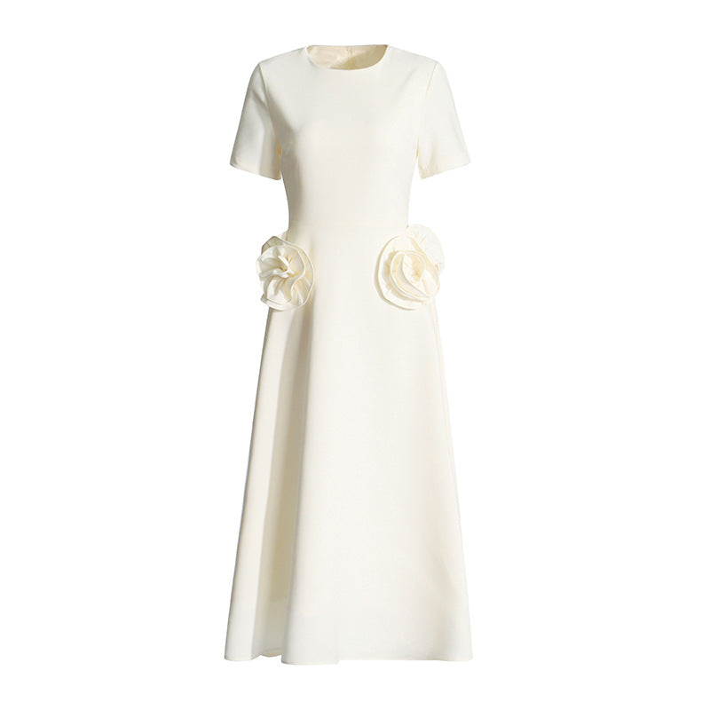 Fashion Personalized Flower Stitching Dress Women Pi-Mart