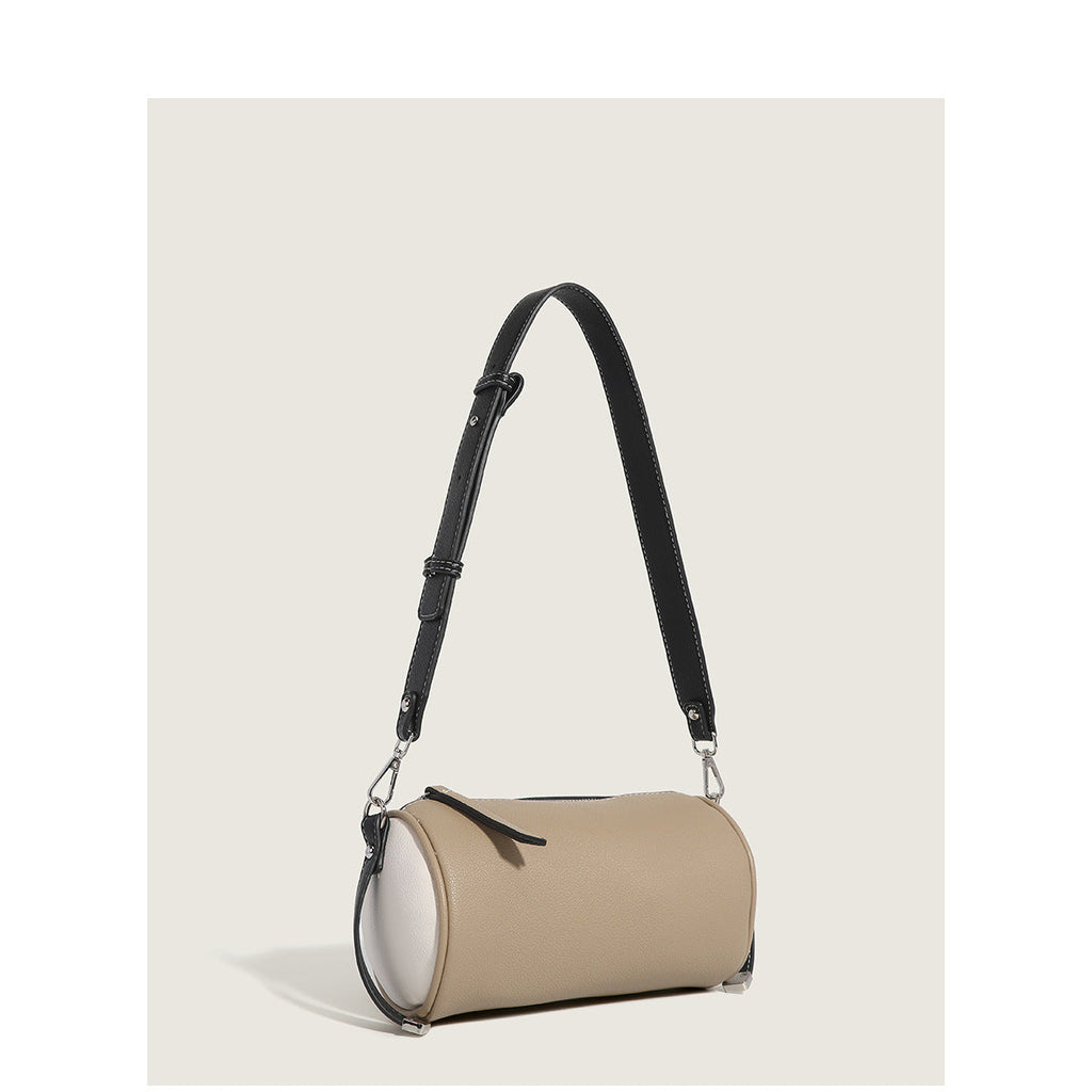 Women's bag simple texture underarm bag, fashionable versatile shoulder crossbody bag, small cylinder bag - SJB-DIAMOND ELITES