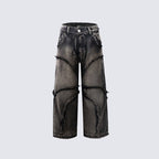 Street Fashion Vintage Jeans Raw Edges Design Lootquake LLC