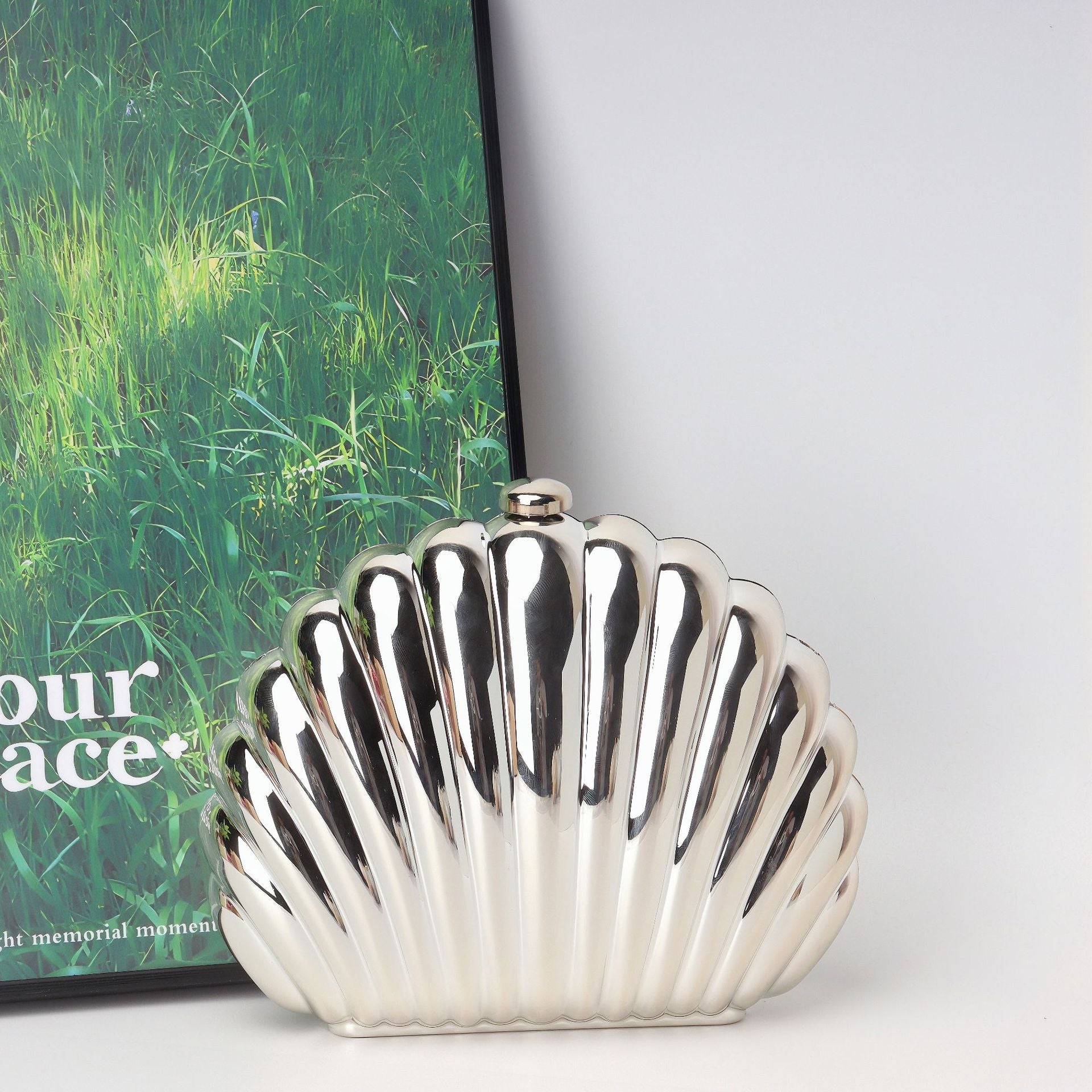 Shell Box Bag, Clutch Purse, Dinner Purse evening Clutch Purse Party, Prom Bag, Party Purse, - SJB-DIAMOND ELITES