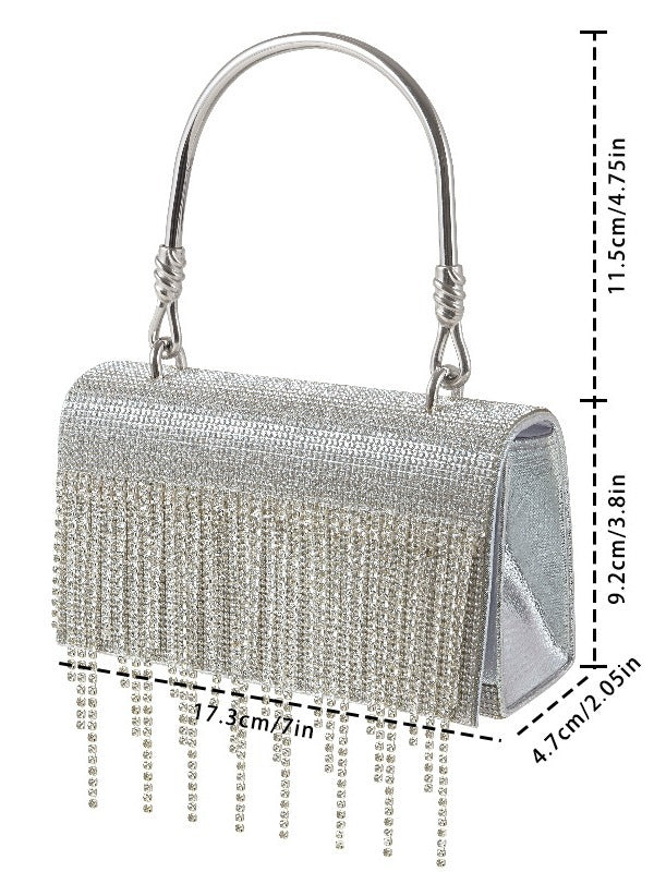 Bling Diamonds Rhinestone Tote Women Bags Purse Prom Evening Cltuch Crossbody Lady Handbags - SJB-DIAMOND ELITES