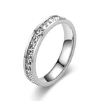 Small Square Diamond Full Diamond Starry Ring Pi-Mart
