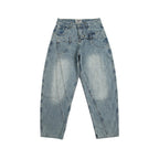 Double Waist Design Loose Leisure Workwear Trousers Lootquake LLC