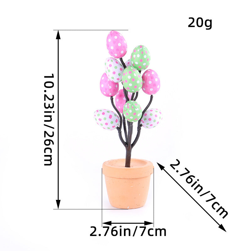 Cartoon Printed Egg Table Decorative Ornaments Pi-Mart