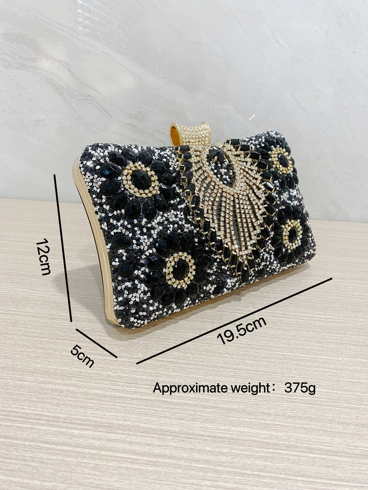 Handmade rhinestone bag, bar nightclub evening dress bag, wedding birthday banquet dress, banquet bag - SJB-DIAMOND ELITES