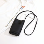 Casual crossbody mobile phone bag, simple red cute mini vertical bag, change bag female - SJB-DIAMOND ELITES