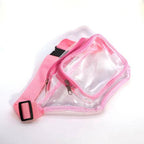 PVC transparent bag waterproof fanny pack Storage Bag for Portable Travel & Sports | Durable Fanny Pack with Clear Design for Secure and Easy Access - SJB-DIAMOND ELITES