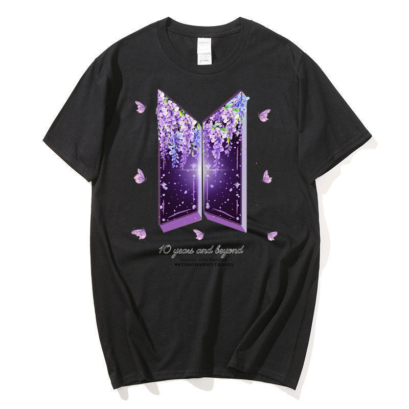 Letter Print Cotton T Shirt Fashion Brand Short Sleeve Tops Man Women Summer New Cool Tees Loose Men's Clothing - SJB-DIAMOND ELITES