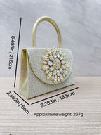 Womens Sparkly Rhinestone Glitter Clutch Purse Evening Handbag Shoulder Bag for Wedding Party Prom - SJB-DIAMOND ELITES