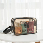 Transparent Toiletry Bag,Wash bag portable cosmetic bag, waterproof travel cosmetics large-capacity storage bag - SJB-DIAMOND ELITES