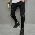 Men's Leisure Ripped Denim Feet Personality Trendy Jeans Lootquake LLC