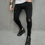 Men's Leisure Ripped Denim Feet Personality Trendy Jeans Lootquake LLC