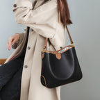 Genuine leather hobo handbags  trendy large-capacity commuter bag 5740 - SJB-DIAMOND ELITES