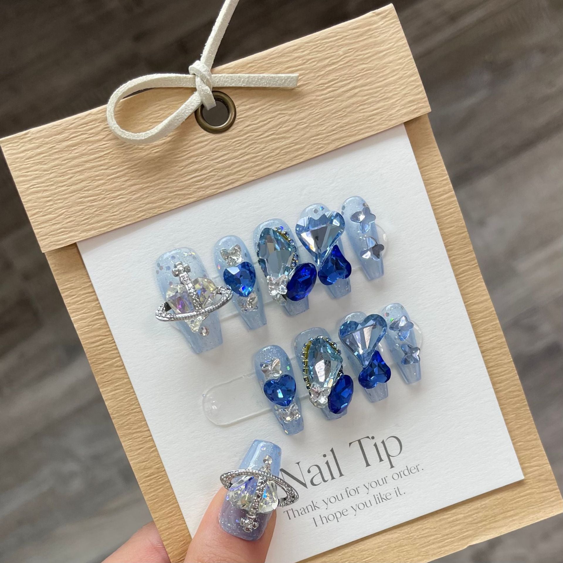 1022- Handmade press on nails fake nails removable