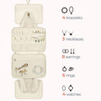 Travel toilet bag, with jewelry storage bag, hanging toilet bag, fluffy cosmetic bag, storage bag travel bag, makeup bag with compartments, - SJB-DIAMOND ELITES