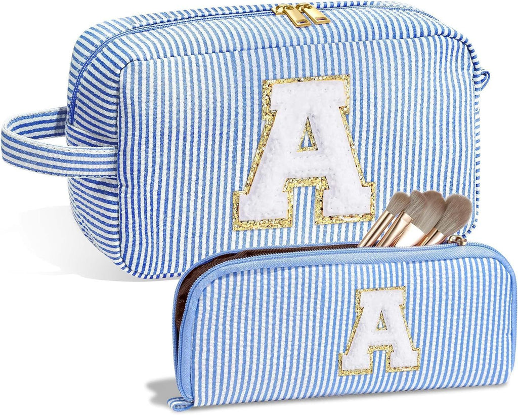 Travel Makeup Bag, Chenier Striped Makeup Bag, 2 in 1 lightweight makeup bags,Makeup bags, travel makeup bags,Makeup bag organizers,Makeup bags, small - SJB-DIAMOND ELITES