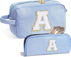 Travel Makeup Bag, Chenier Striped Makeup Bag, 2 in 1 lightweight makeup bags,Makeup bags, travel makeup bags,Makeup bag organizers,Makeup bags, small - SJB-DIAMOND ELITES