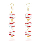 Rhinestone Football & Rugby Earrings for Women - Sparkling Sports Fan Dangle Drop Stud Earrings