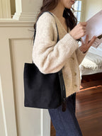 Suede vintage leopard print bucket bag, versatile shoulder crossbody women tote bag, hobo shoulder bag for women - SJB-DIAMOND ELITES