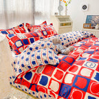 Four-piece Set Sanding Skin Bed Sheet Quilt Cover Pi-Mart
