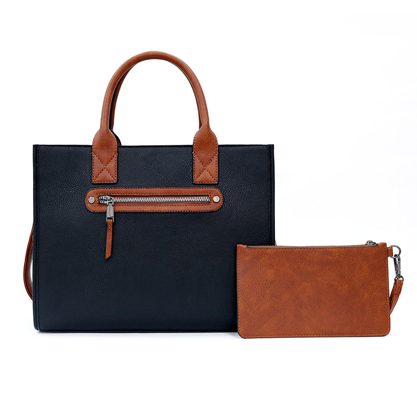 Women tote bag with small pouch, handbag 2 in 1, - SJB-DIAMOND ELITES