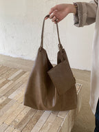 Casual Versatile Commuter hobo bag for women, Large Capacity Soft Pitot Bag, Student Class Shoulder Bag for Women 2 in 1 - SJB-DIAMOND ELITES