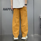 Loose Straight Washed Denim Large Pocket Pants Trendy Lootquake LLC