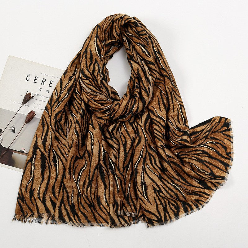 MH071 Cotton And Linen Printed Hijab