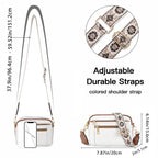 Small Crossbody Purse for Women Triple Zip, Color Matching Multifunctional Zipper Crossbody Bag, Small Square Bag PU Shoulder Bag, - SJB-DIAMOND ELITES