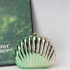 Shell Box Bag, Clutch Purse, Dinner Purse evening Clutch Purse Party, Prom Bag, Party Purse, - SJB-DIAMOND ELITES