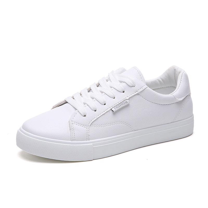 White Women's Sneakers - Flat Bottom Casual Shoes - SJB-DIAMOND ELITES