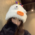 Plush Hat Cute Fleece-lined Ear Protection Pi-Mart