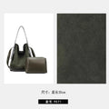 Suede large capacity commuter slouch purse, solid color shoulder bag, casual hobo bag