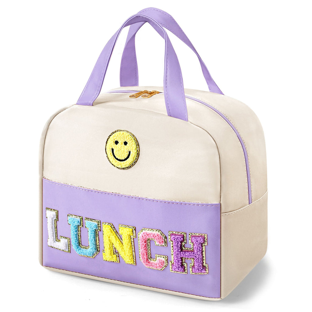 Bento bag, embroidered lunch bag, student lunch box handbag, fresh-keeping large-capacity thickened ice bag - SJB-DIAMOND ELITES