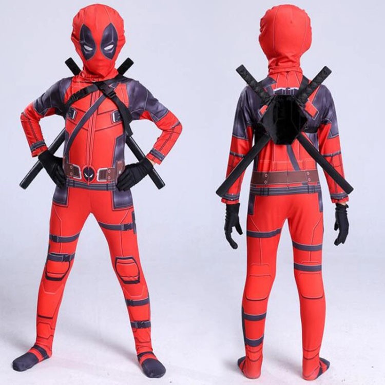 Deadpool tights kids costumes cosplay halloween Deadpool dance clothes anime costumes men - SJB-DIAMOND ELITES