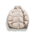 Men's Fashion Simple Raglan Sleeve Printing Stand-up Collar Down Jacket