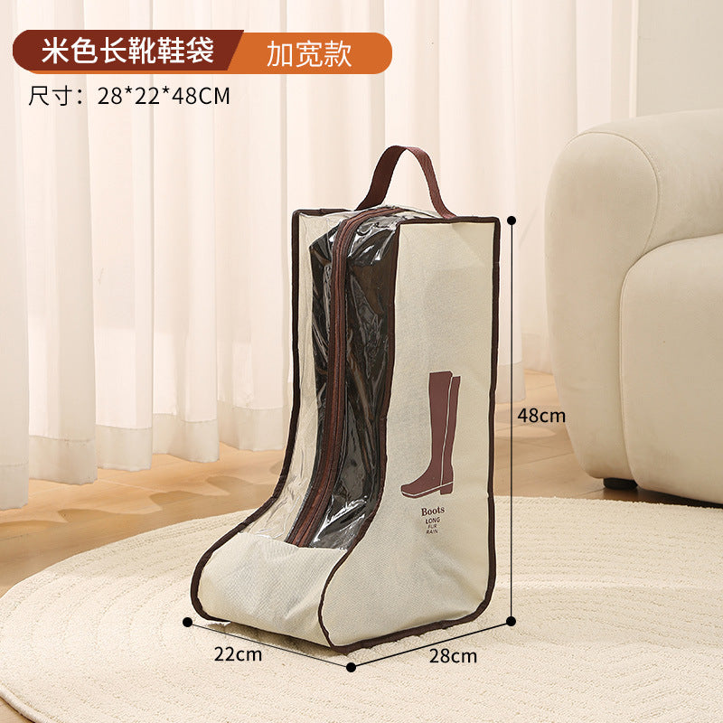 shoe storage bag, multi-functional tote transparent shoe bag, dust-proof and moisture-proof shoe bag, long boots and short boots protective bag. - SJB-DIAMOND ELITES