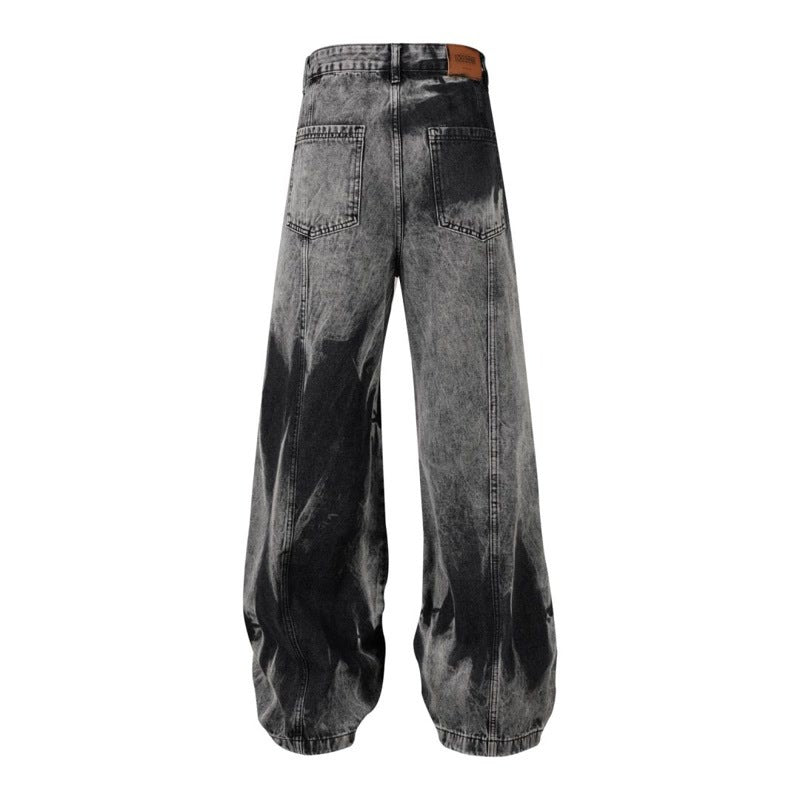 Washed Multi-pocket Design Straight Men's Jeans Lootquake LLC
