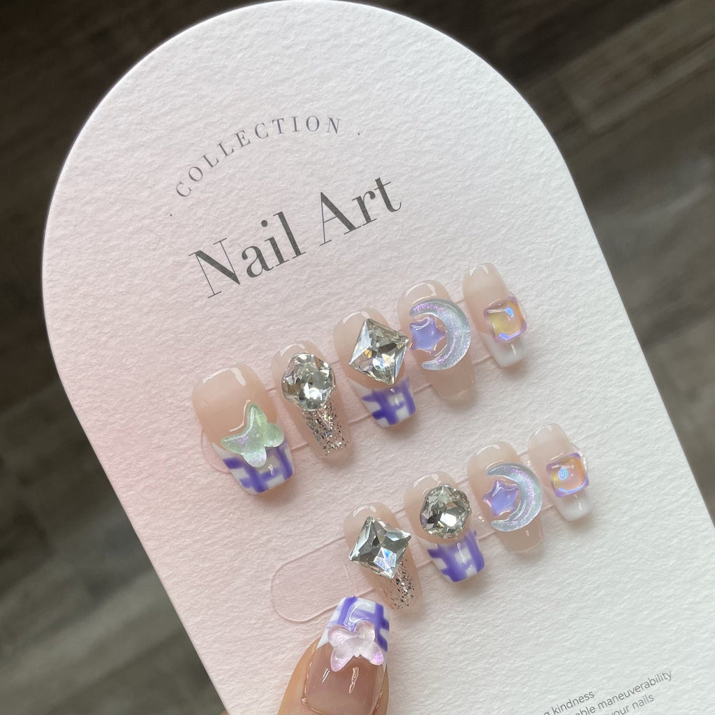 1024- Handmade press on nails fake nails removable
