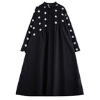 New Loose Plus Size Lace Printed Mid-length Artistic Retro Dress Lootquake LLC