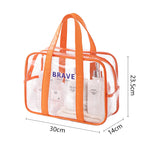 Waterproof beach bag, wet and dry separation fitness bag, toiletry bag, storage goggles, swimsuit swimming bag, Transparent Cosmetic Bag, - SJB-DIAMOND ELITES
