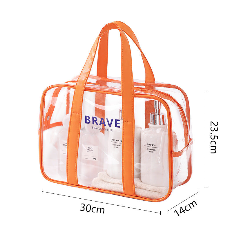 Waterproof beach bag, wet and dry separation fitness bag, toiletry bag, storage goggles, swimsuit swimming bag, Transparent Cosmetic Bag, - SJB-DIAMOND ELITES